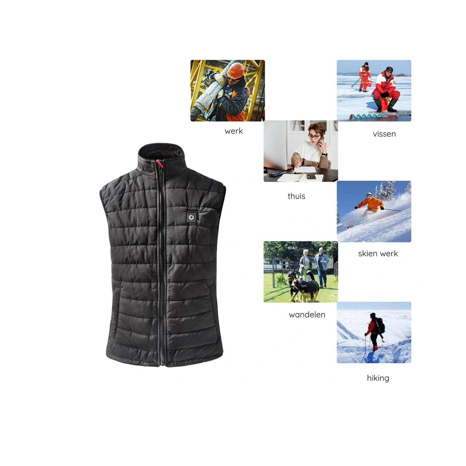 Bodywarmer (zwart)