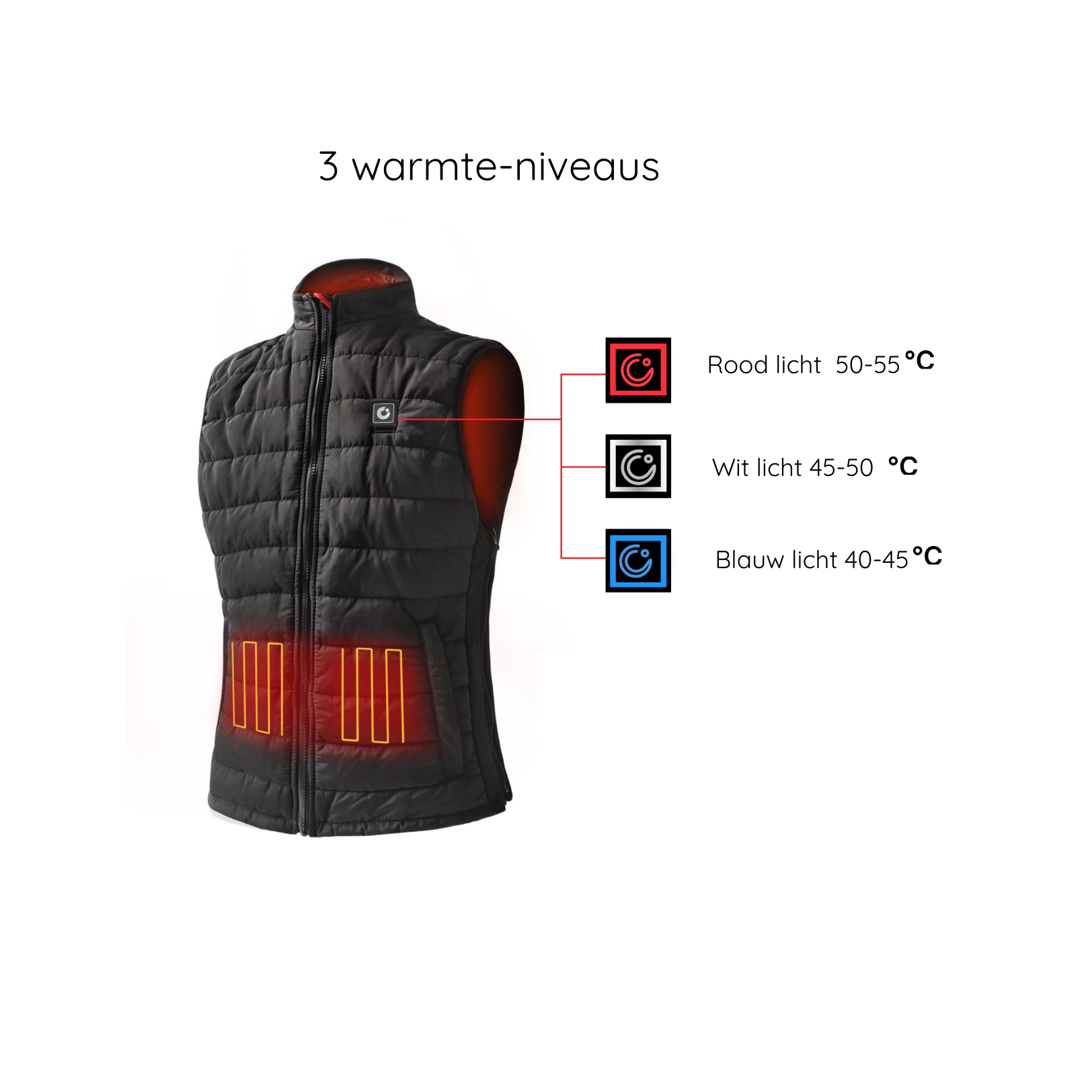 Bodywarmer (zwart)
